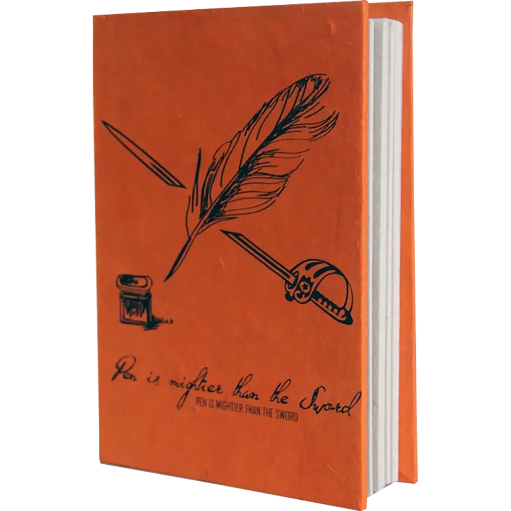 Monk Paper Lokta Quotation Journal - Tangerine-Pen Boutique Ltd