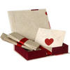 Monk Paper Pink Hearts Lokta Stationery Box Set - LG-Pen Boutique Ltd