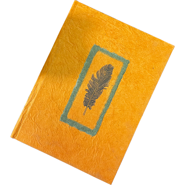 Monk Paper Hard Cover Journal - Saffron-Pen Boutique Ltd