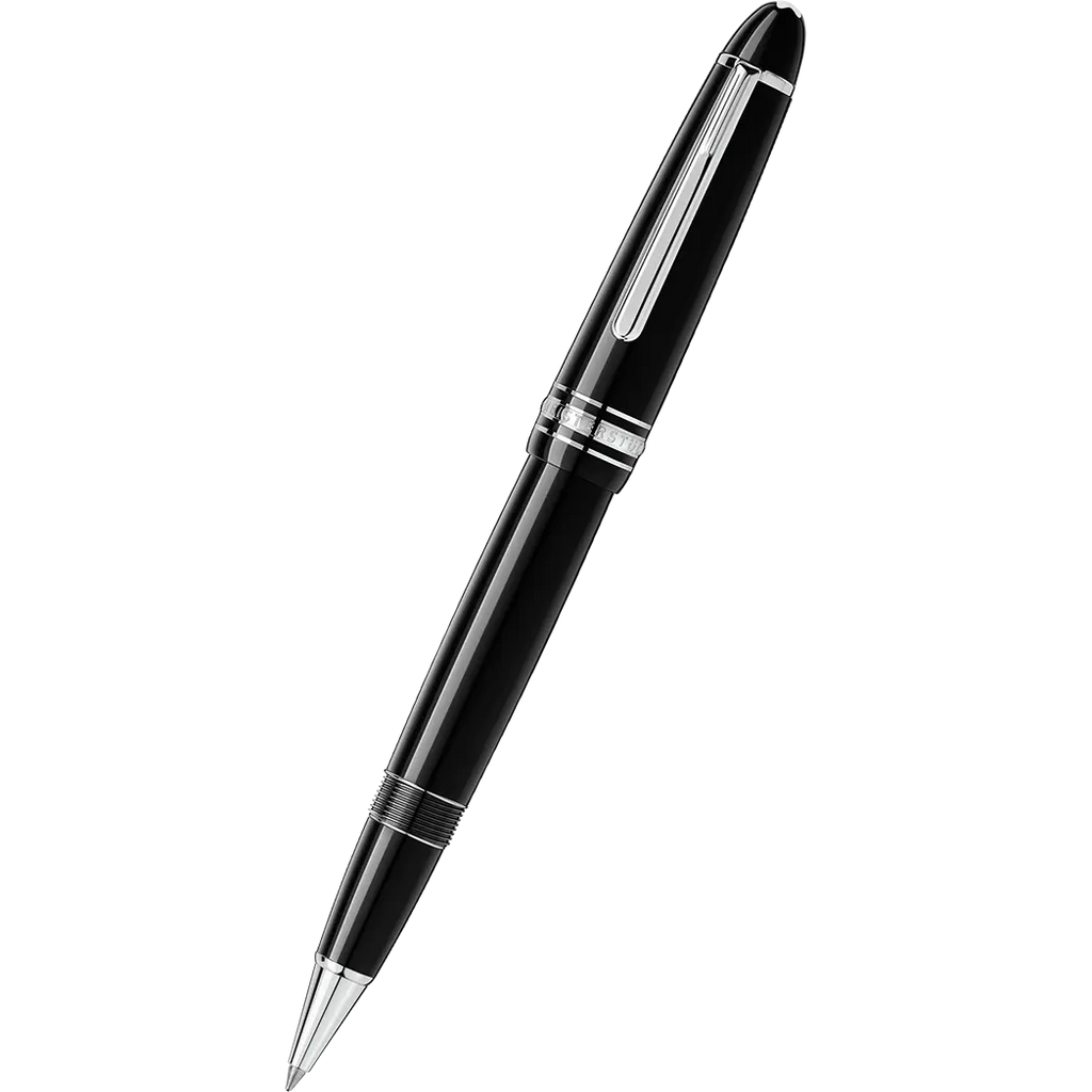 MontBlanc Meisterstuck Rollerball Pen - Black - Platinum Trim - LeGrand-Pen Boutique Ltd