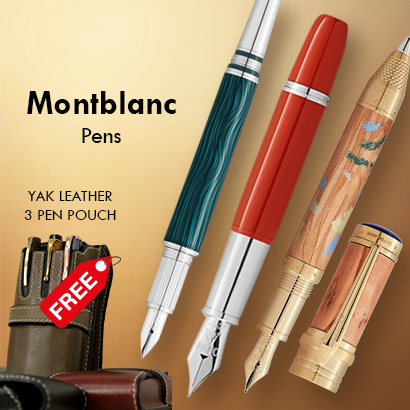 Montblanc  pens -  FREE YAK LEATHER 3 PEN POUCH