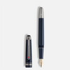 Montblanc 145 Meisterstuck Fountain Pen - Around the World In 80 Days - Dark Blue Resin (Classique)-Pen Boutique Ltd