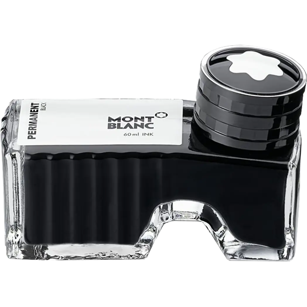 Montblanc Bottled Ink - Permanent Black - 60ml-Pen Boutique Ltd