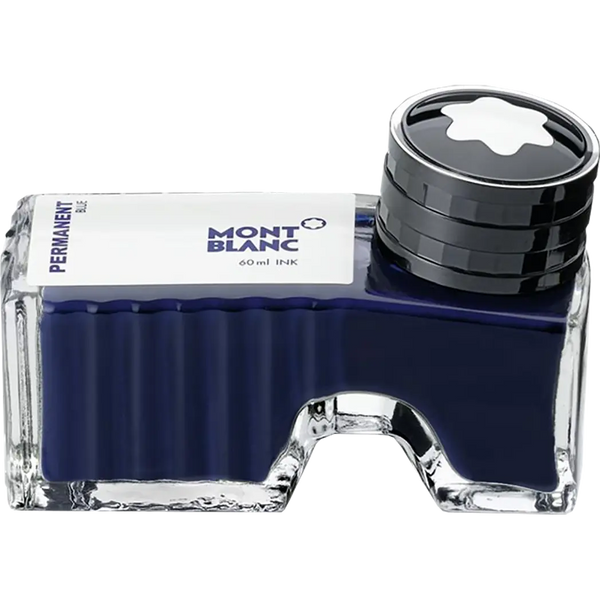 Montblanc Bottled Ink - Permanent Blue - 60ml-Pen Boutique Ltd