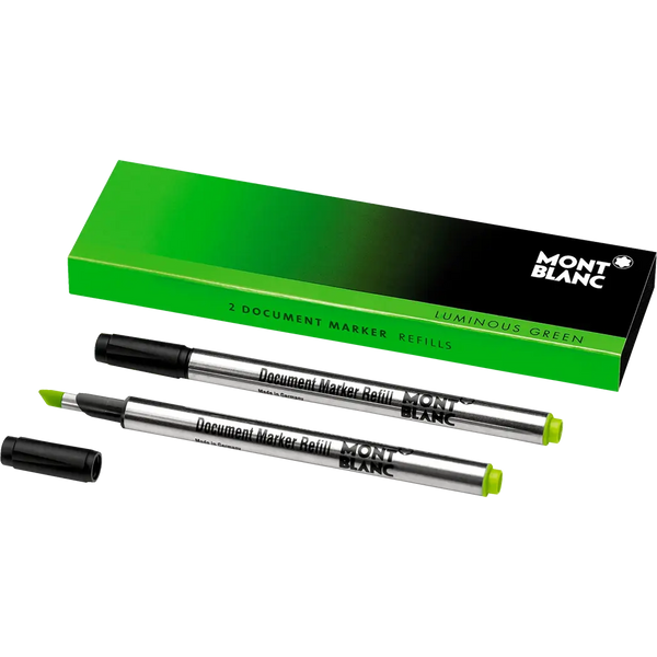 Montblanc Document Marker Refill - Green (2 Per Pack)-Pen Boutique Ltd