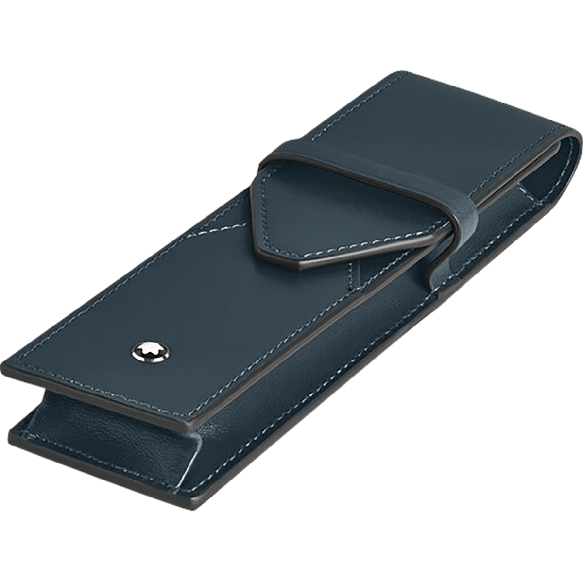 Montblanc Meisterstuck 2 Pen Pouch - Velvet Blue - Pen Boutique Ltd