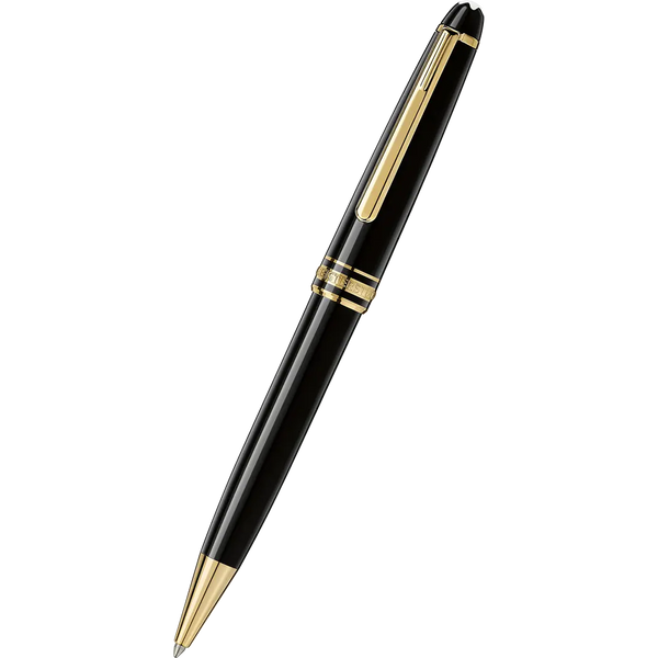 Montblanc Meisterstuck Ballpoint Pen - Black - Gold Trim - Classique-Pen Boutique Ltd
