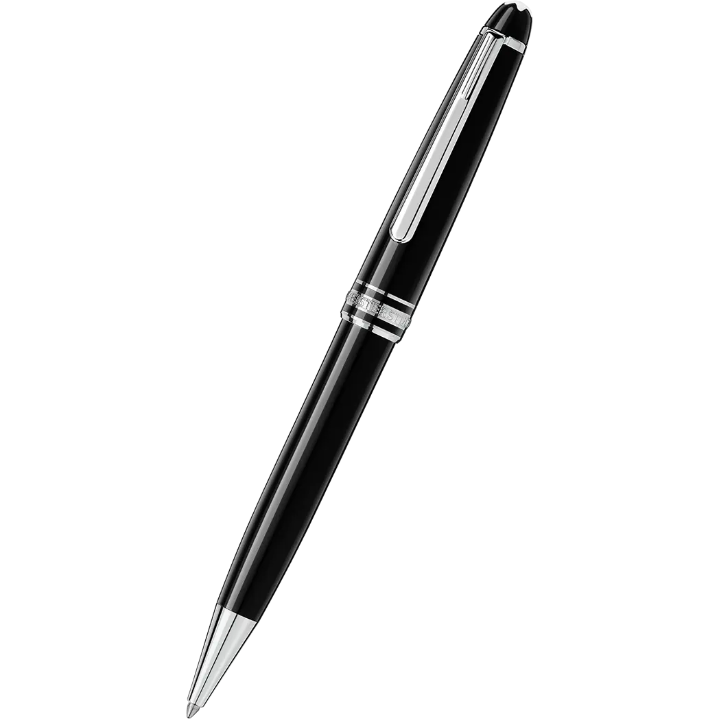 Montblanc Meisterstuck Ballpoint Pen - Black - Platinum - Classique-Pen Boutique Ltd