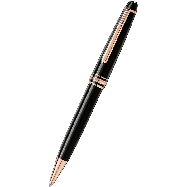 Montblanc Meisterstuck Ballpoint Pen - Black - Red Gold Trim - Classique-Pen Boutique Ltd
