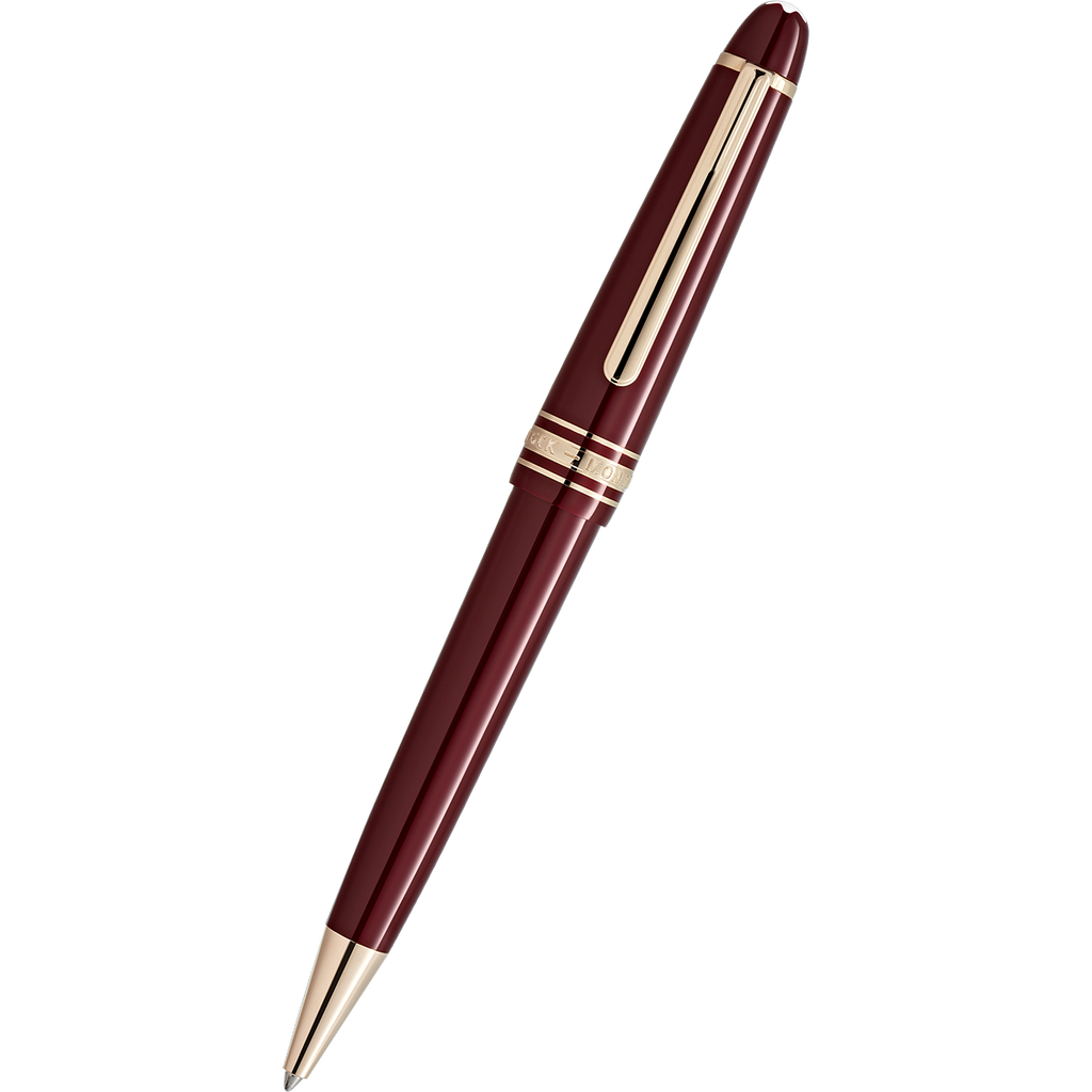 Montblanc Meisterstück Ballpoint Pen - Burgundy Red (Mid Size)-Pen Boutique Ltd