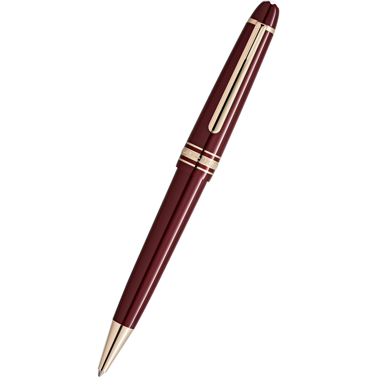 Montblanc Meisterstück Ballpoint Pen - Burgundy Red (Mid Size)-Pen Boutique Ltd