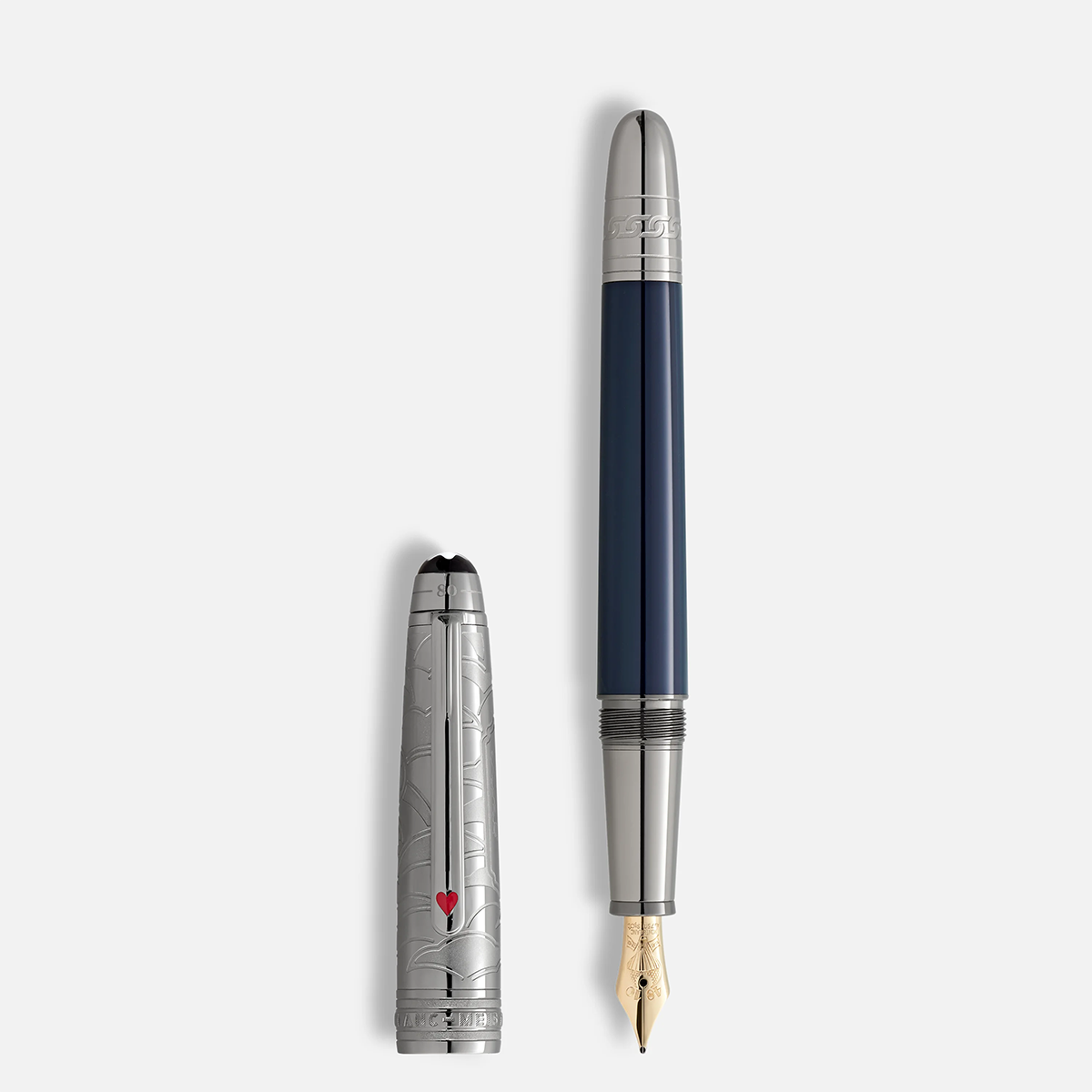 Montblanc Meisterstuck Fountain Pen - 145 Doue - Around The World In 80 Days - Dark Blue (Classique)-Pen Boutique Ltd