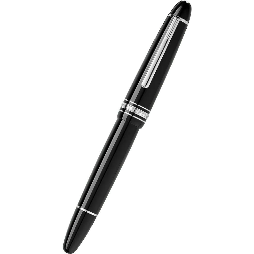Montblanc Meisterstuck Fountain Pen - Black - Platinum Trim - Legrand Montblanc Meisterstuck Fountain Pen - Black - Platinum Trim - Legrand