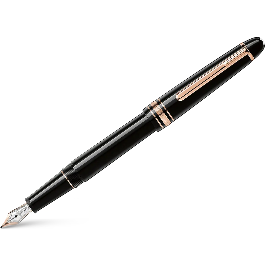 Montblanc rose gold fountain pen hotsell