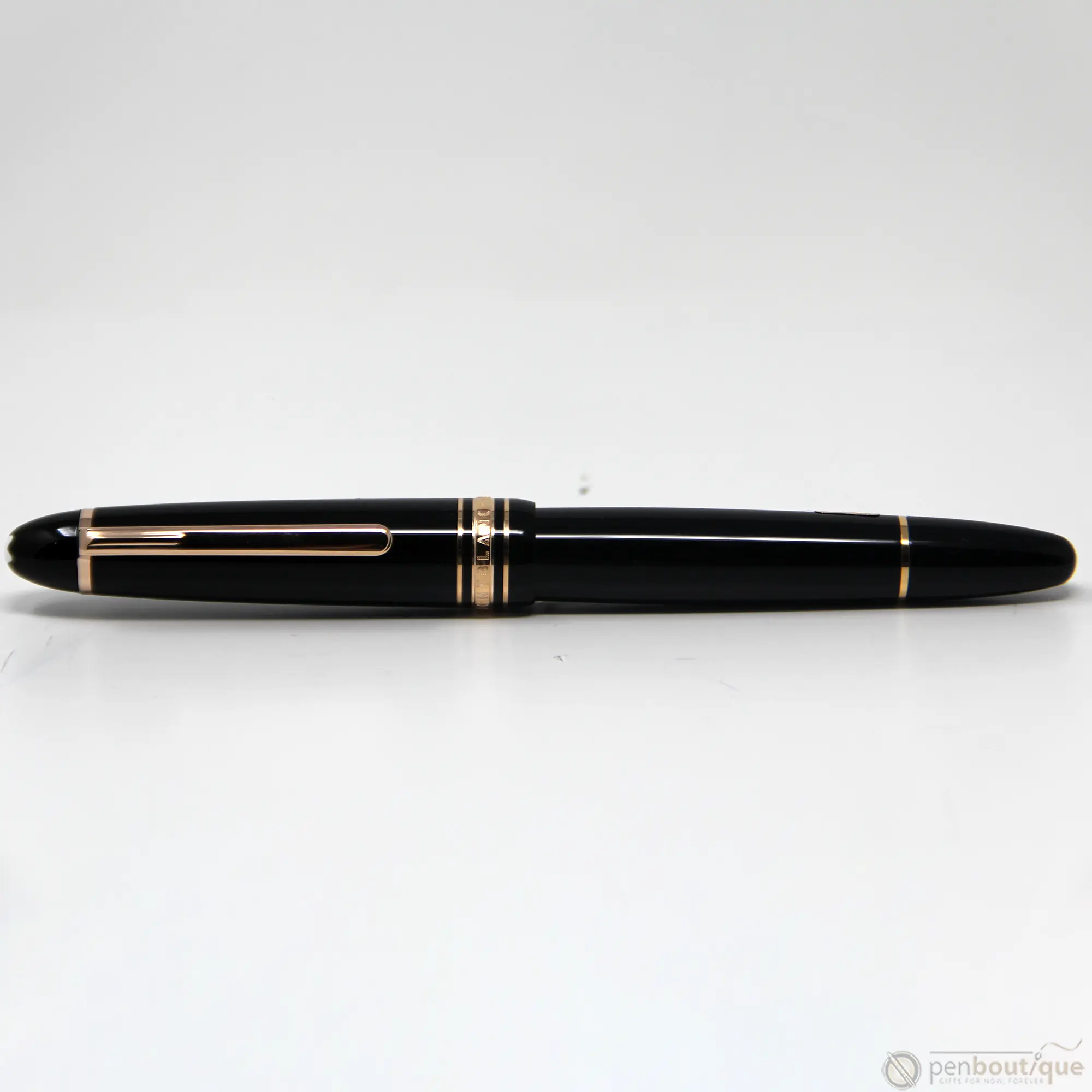Montblanc Meisterstuck Fountain Pen - Black - Red Gold Trim - LeGrand Size ( 146)-Pen Boutique Ltd