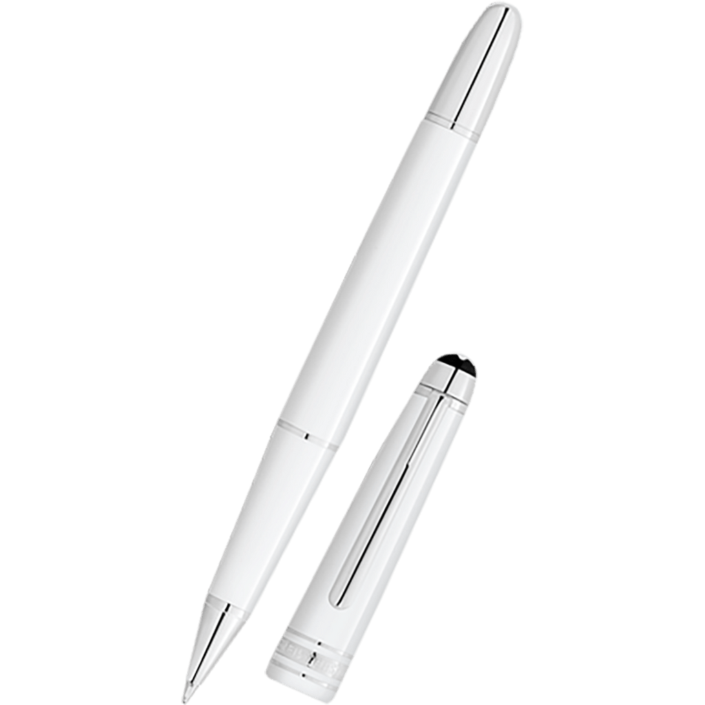 Montblanc 163 Meisterstuck Rollerball Pen - White - Classique - Pen Boutique Ltd