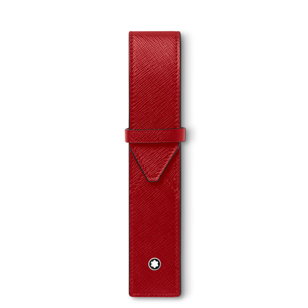 Montblanc Sartorial 1 Pen Pouch - Red-Pen Boutique Ltd