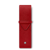Montblanc Sartorial 2 Pen Pouch - Red-Pen Boutique Ltd
