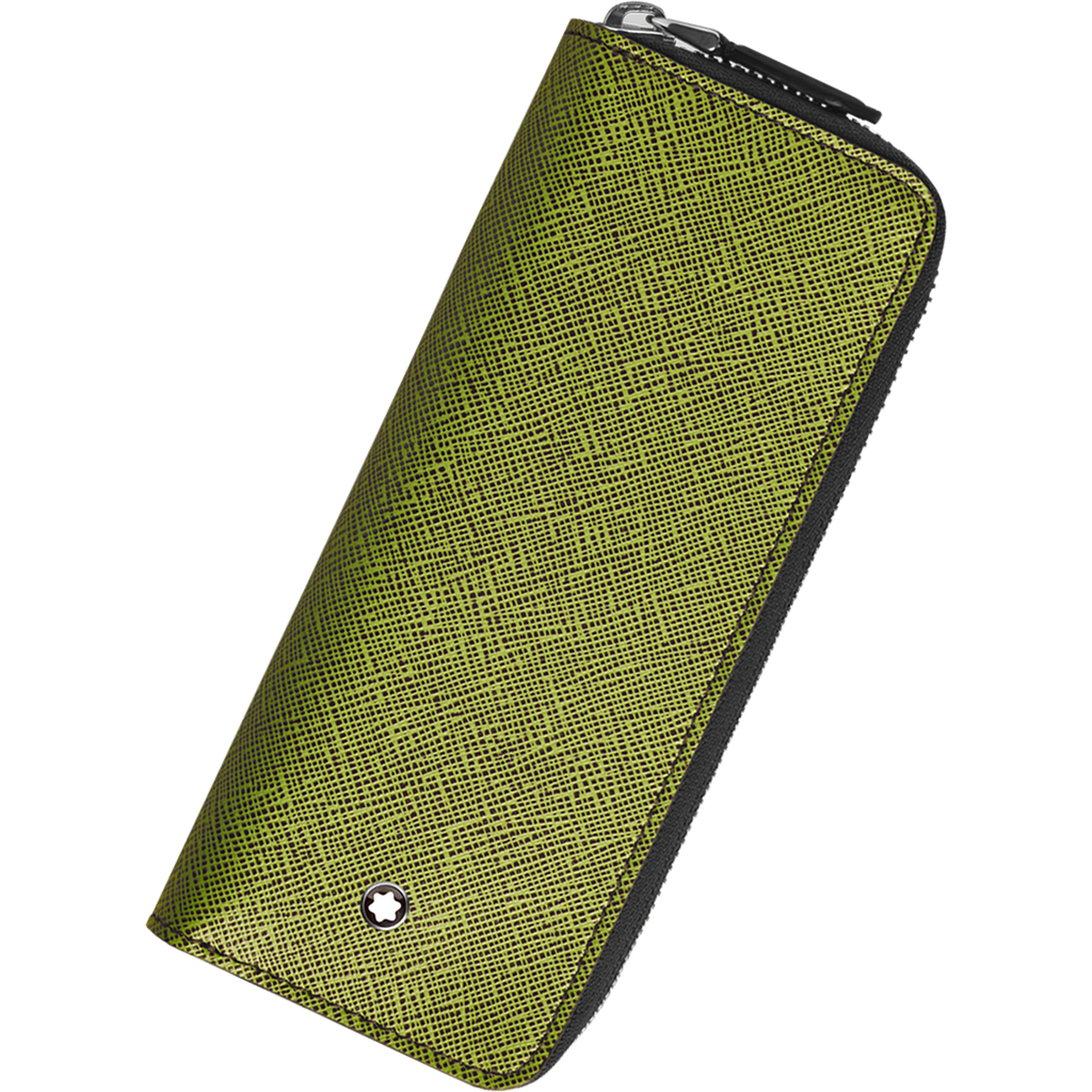 Montblanc Sartorial 2 Pen Pouch - Zipper Closure - Multilime-Pen Boutique Ltd