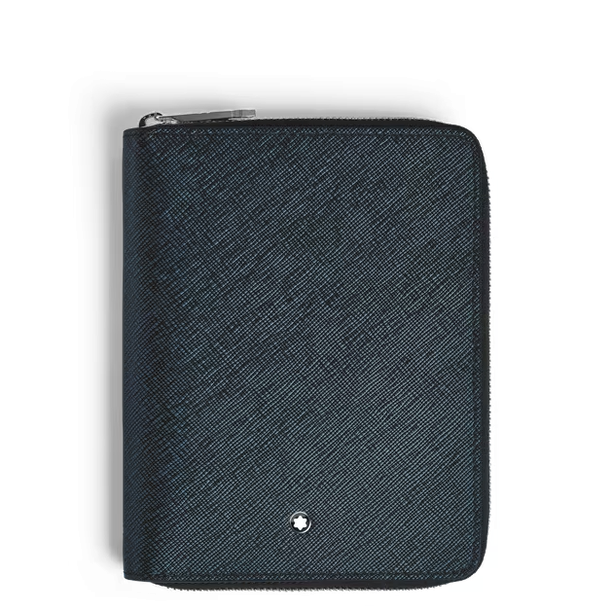 Montblanc Sartorial 5 Pen Pouch - Tweed Blue (Zipper Closure)-Pen Boutique Ltd