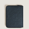 Montblanc Sartorial 5 Pen Pouch - Tweed Blue (Zipper Closure)-Pen Boutique Ltd