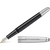 Montblanc Solitaire Fountain Pen - Black - Stainless Steel - Classique (Doue)-Pen Boutique Ltd