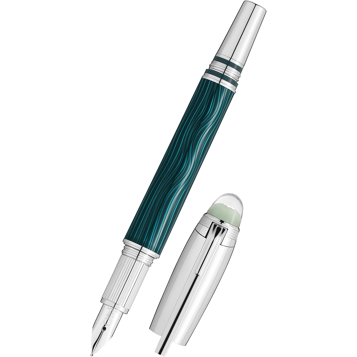 Montblanc Starwalker Fineliner Pen - PolarGreen Metal-Pen Boutique Ltd