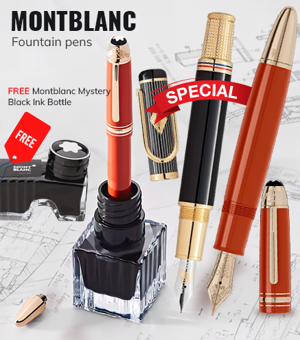 Montblanc Fountain Pen Special - FREE Montblanc Mystery Black Ink Bottle