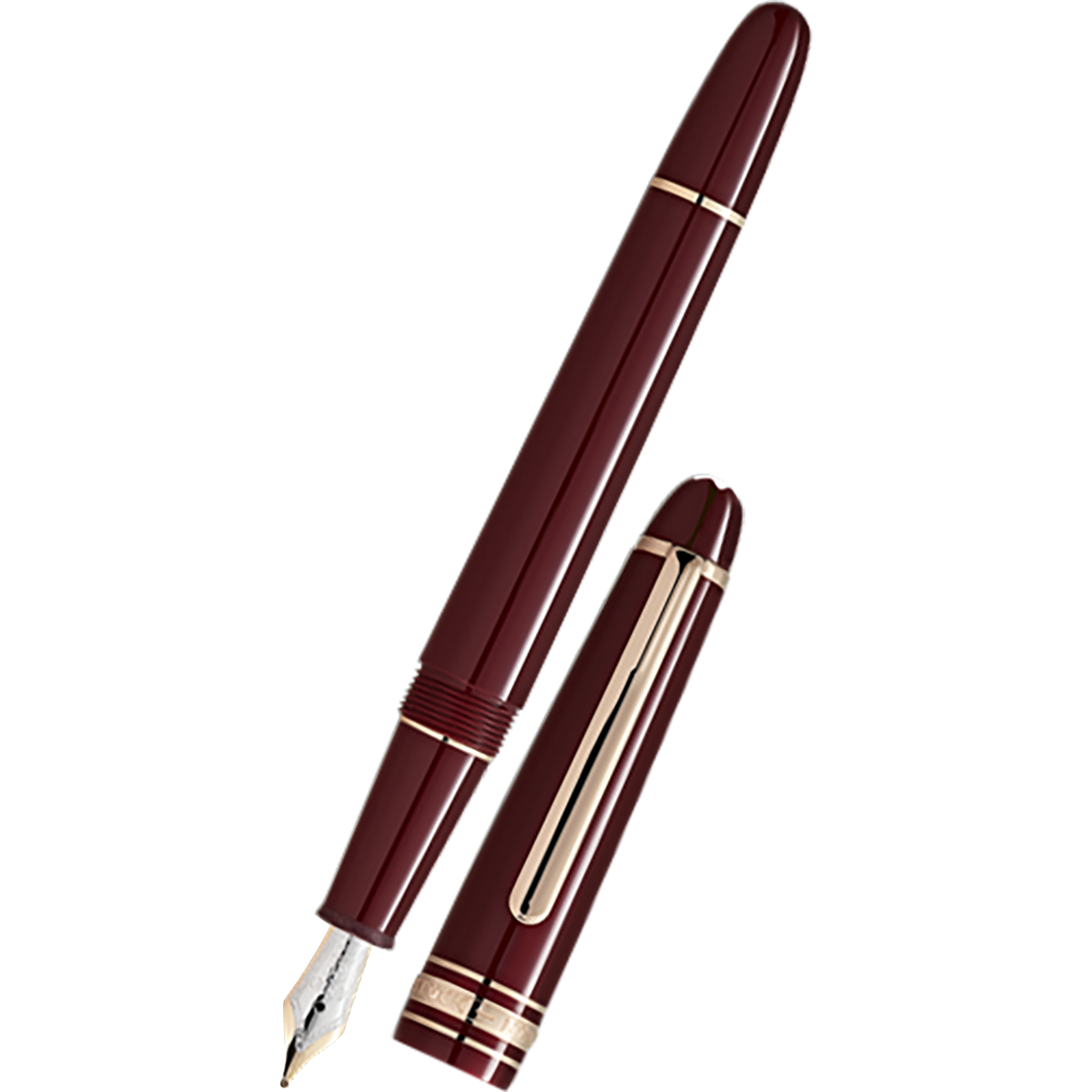 Montblanc 145 Meisterstuck Fountain Pen - Burgundy-Pen Boutique Ltd