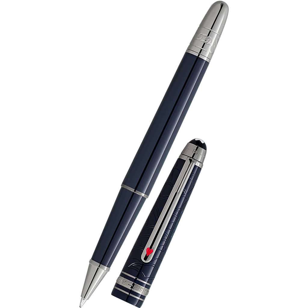 Montblanc 163 Meisterstuck Rollerball Pen - Around the World In 80 Days - Dark Blue Resin (Classique) 2025-Pen Boutique Ltd