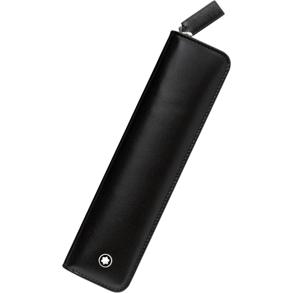 Montblanc Meisterstuck Pen Pouch - Black (Zipper Closure)-Pen Boutique Ltd