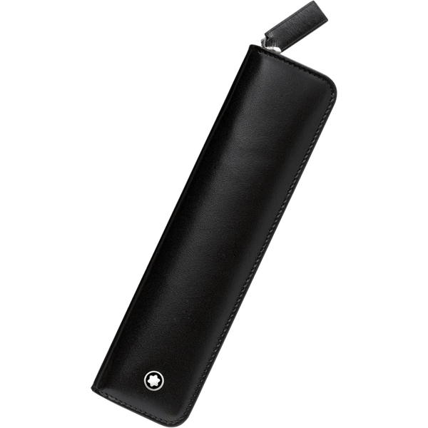 Montblanc Meisterstuck Pen Pouch - Black (Zipper Closure)-Pen Boutique Ltd
