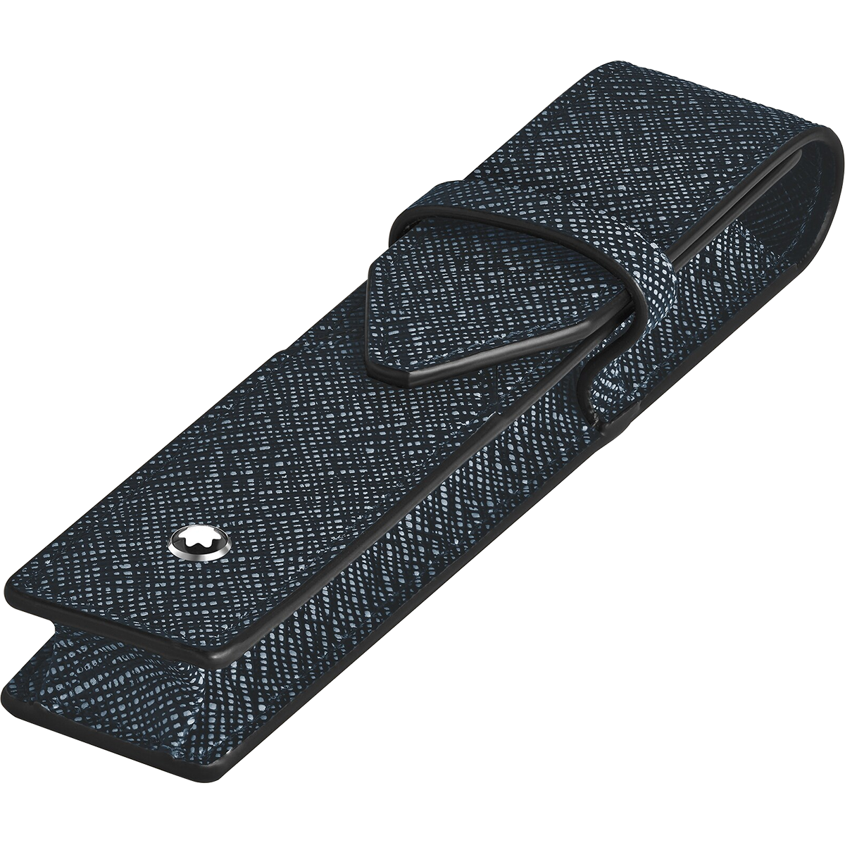 Montblanc Sartorial 1 Pen Pouch - Tweed Blue-Pen Boutique Ltd