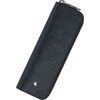 Montblanc Sartorial 1 Pen Pouch - Zipper Closure - Tweed Blue-Pen Boutique Ltd
