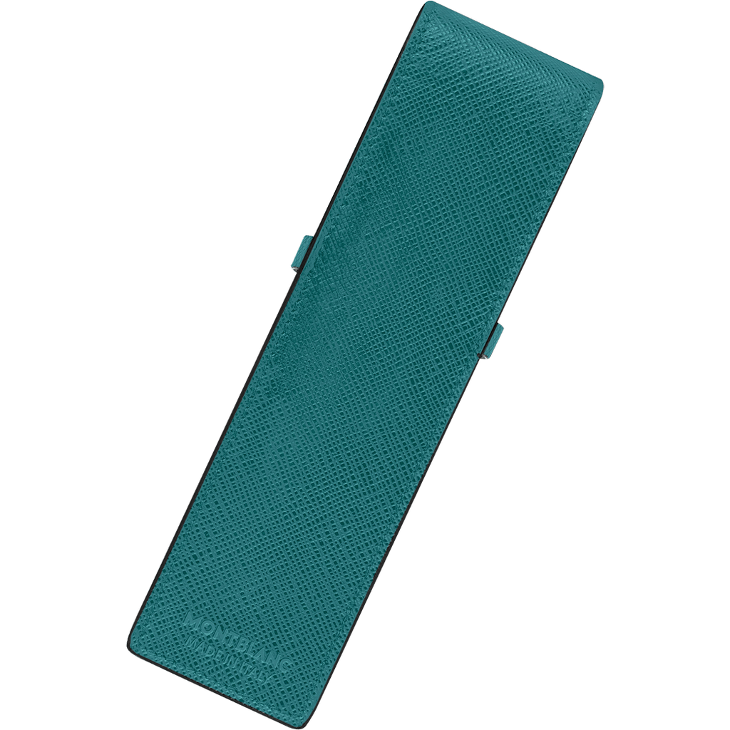 Montblanc Sartorial 2-Pen Pouch - Fern Blue Back View