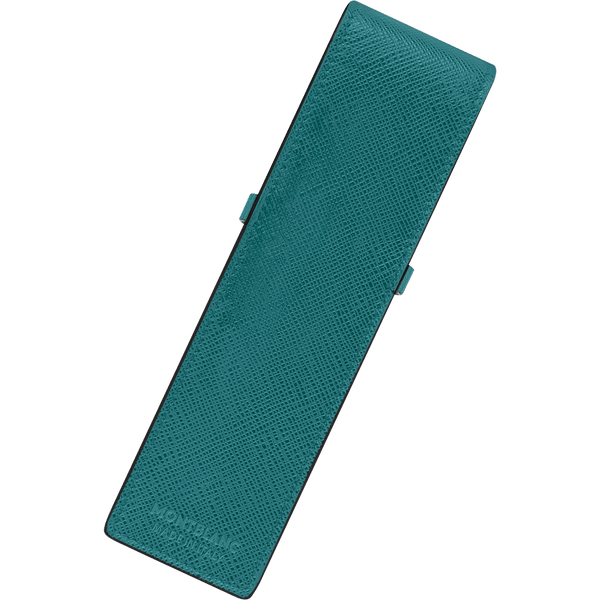 Montblanc Sartorial 2-Pen Pouch - Fern Blue Back View