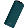 Montblanc Sartorial 2 Pen Pouch - Zipper Closure - Cyprus Blue-Pen Boutique Ltd