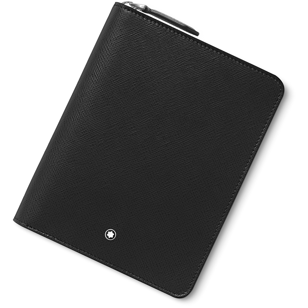 Montblanc Sartorial 5 Pen Pouch - Black (Zipper Closure)-Pen Boutique Ltd