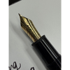 Montblanc Meisterstuck Calligraphy Fountain Pen - 146 Black - Curved Nib ( Limited production)-Pen Boutique Ltd