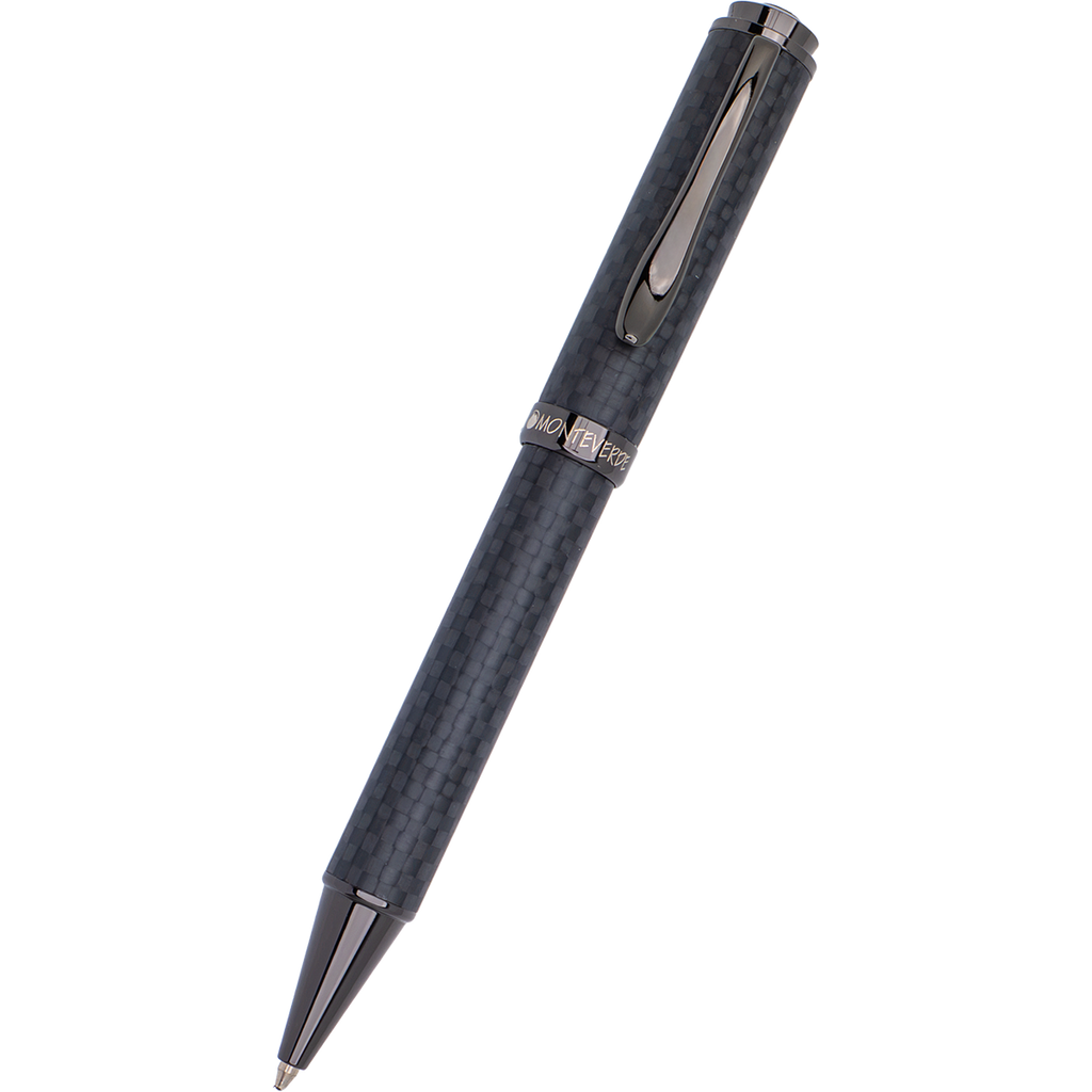 Monteverde Innova Ballpoint Pen - Matte Carbon Fiber - Gunmetal Trim-Pen Boutique Ltd