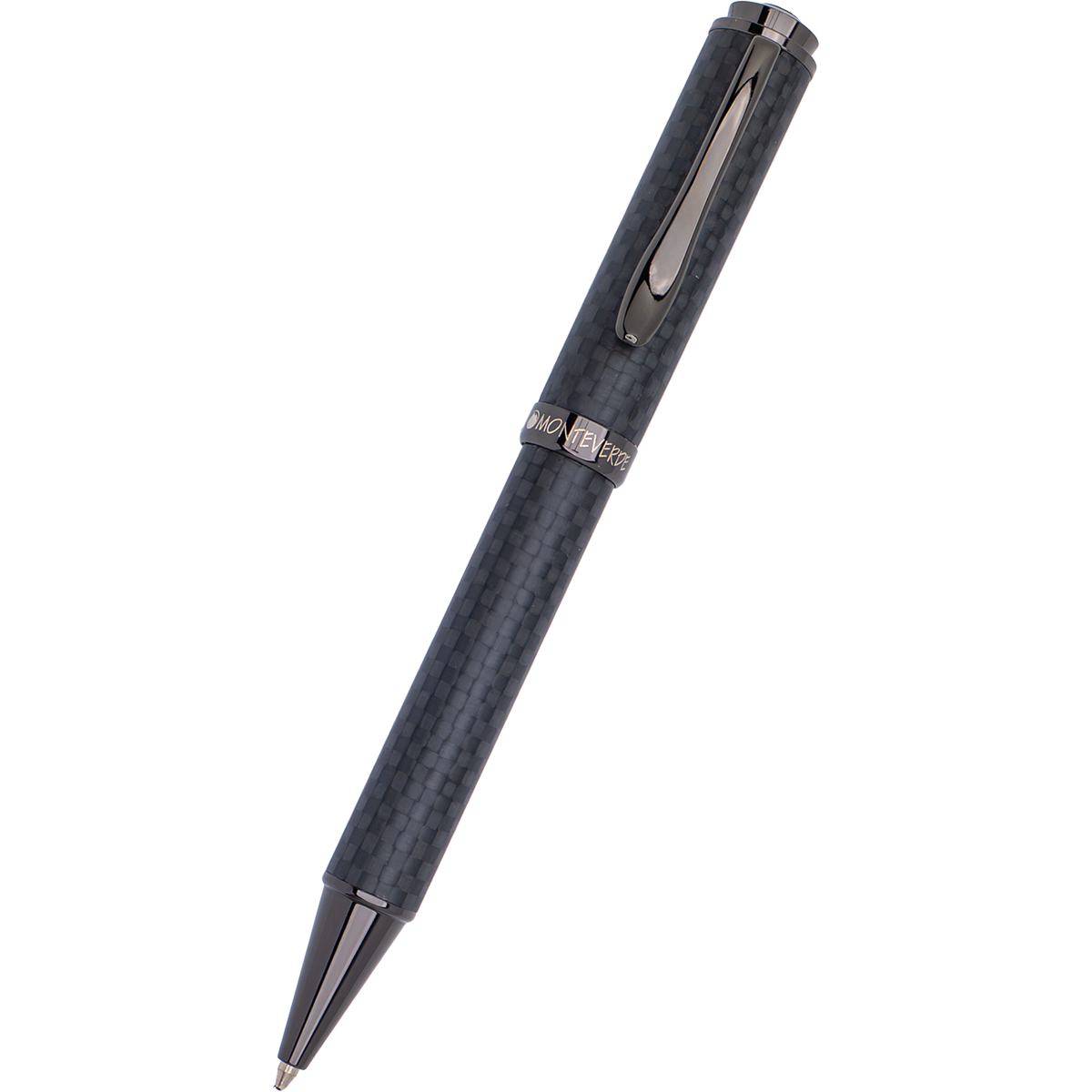 Monteverde Innova Ballpoint Pen - Matte Carbon Fiber - Gunmetal Trim-Pen Boutique Ltd