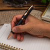 Monteverde Innova Ballpoint Pen - Matte Carbon Fiber - Rose Gold Trim-Pen Boutique Ltd