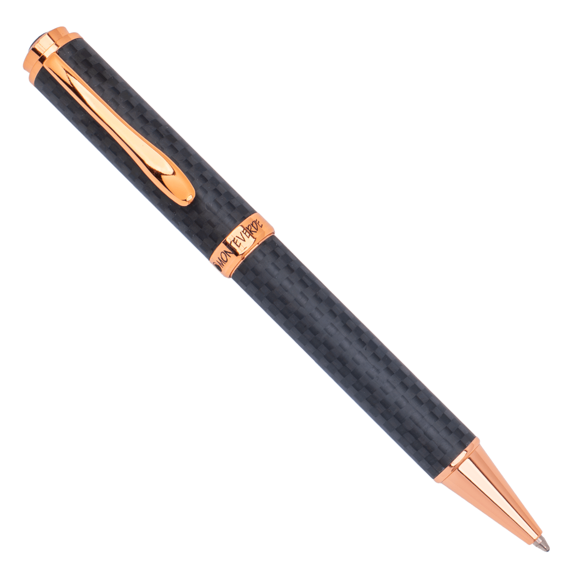 Monteverde Innova Ballpoint Pen Notebook Set - Carbon Fiber - Rosegold - Pen Boutique Ltd