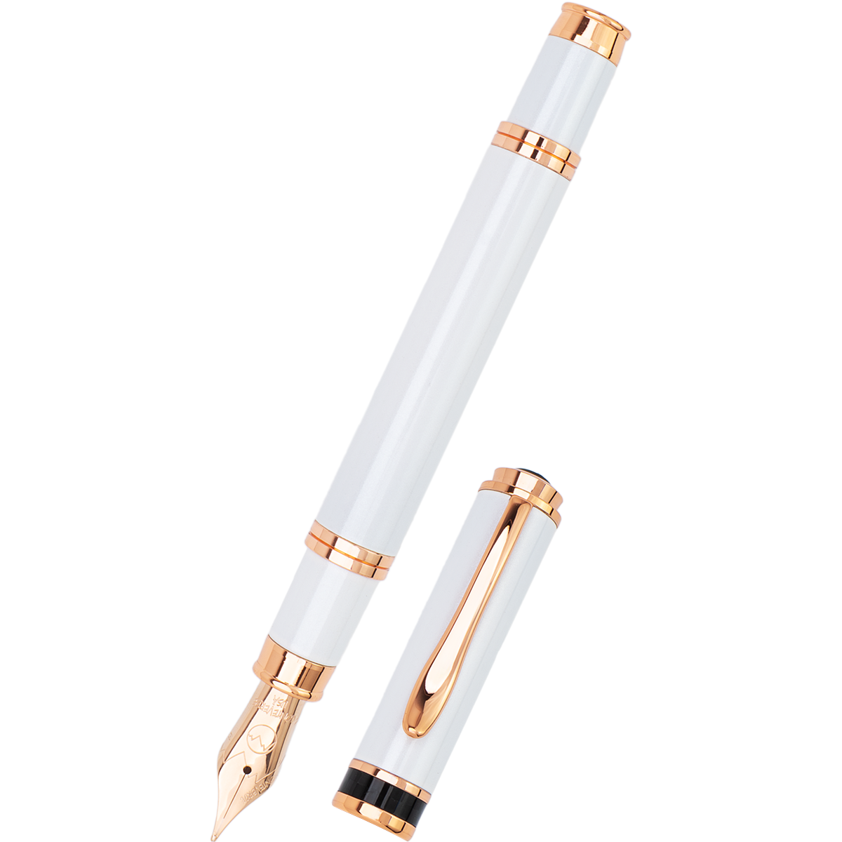 Monteverde Innova Fountain Pen - Limited Edition - Color of the Year 2026 Cloud Dancer - Rose Gold Trim + FREE 15ml Ink Bottle-Pen Boutique Ltd