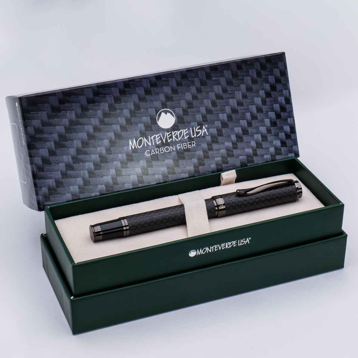 Monteverde Innova Fountain Pen - Matte Carbon Fiber - Gunmetal Trim-Pen Boutique Ltd
