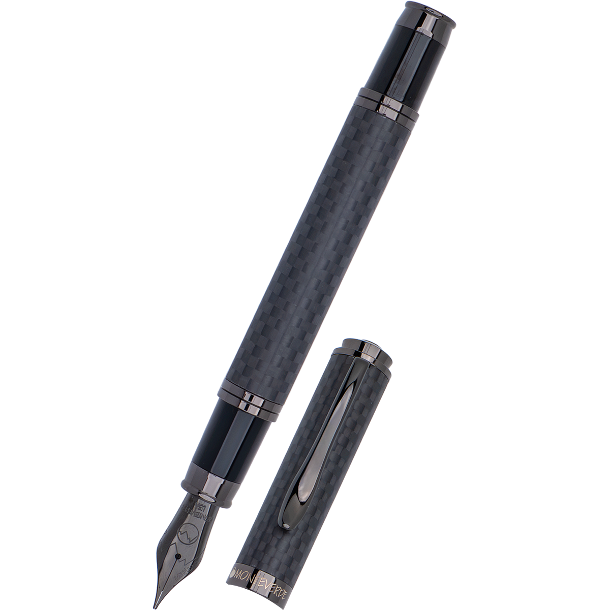 Monteverde Innova Fountain Pen - Matte Carbon Fiber - Gunmetal Trim-Pen Boutique Ltd