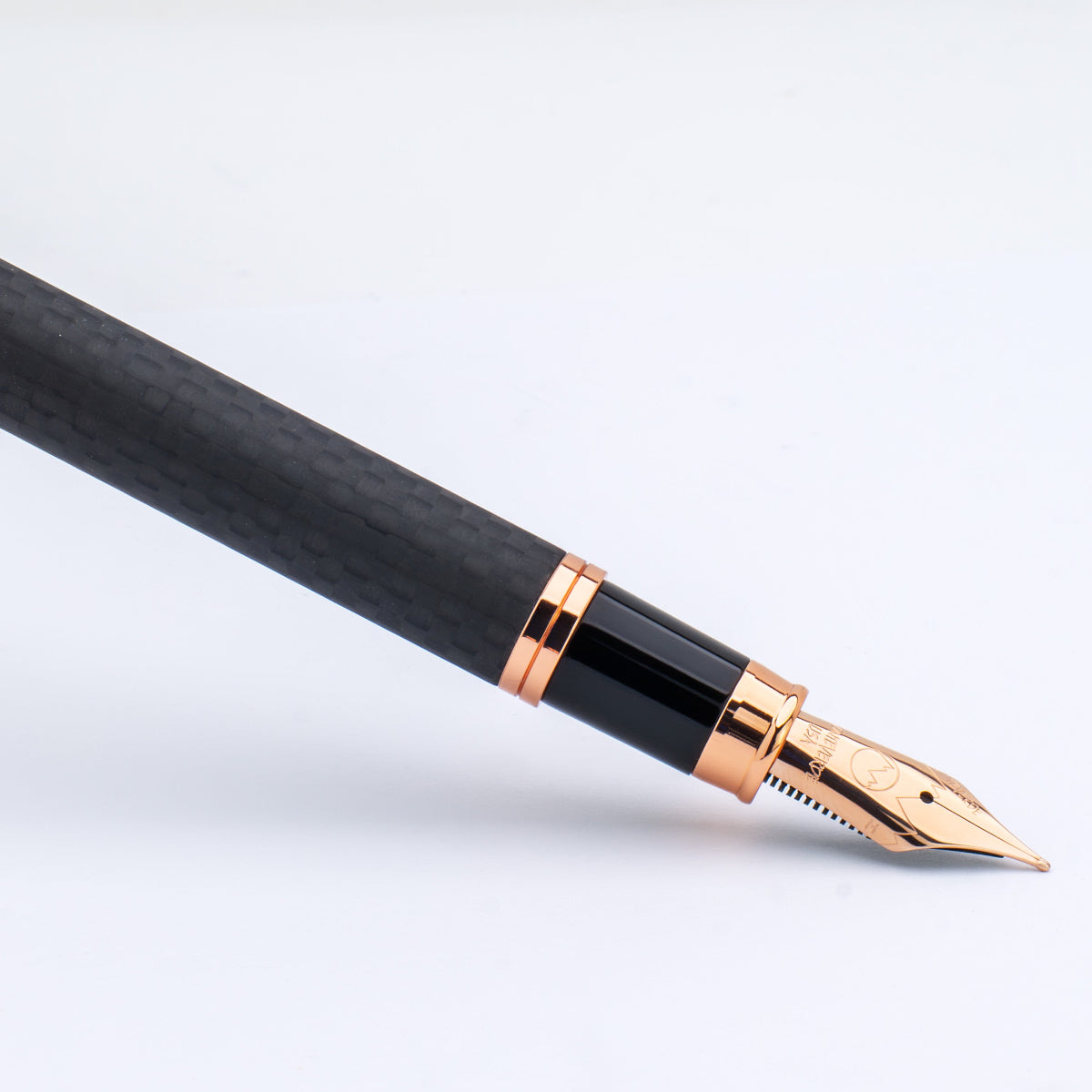 Monteverde Innova Fountain Pen - Matte Carbon Fiber - Rose Gold Trim-Pen Boutique Ltd
