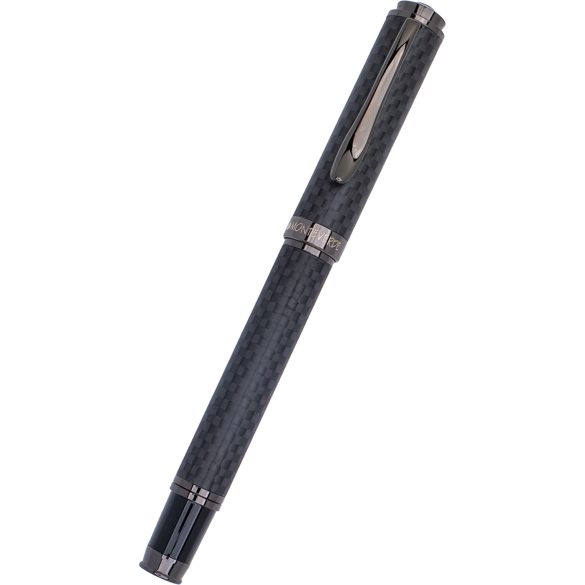 Monteverde Innova Rollerball Pen - Matte Carbon Fiber - Gunmetal Trim-Pen Boutique Ltd