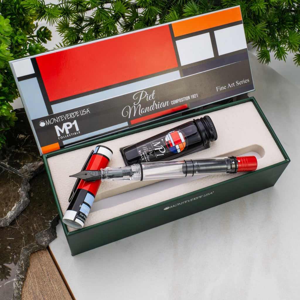Monteverde MP1 Fountain Pen Gift Set - Mondrian (Fine Art Series) - Pen Boutique Ltd