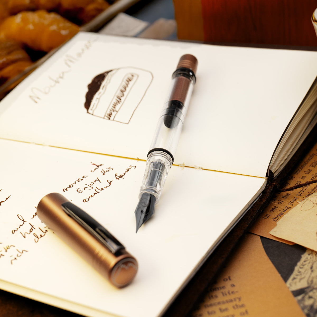 Monteverde MP1 Fountain Pen - Mocha Mousse (Color of the Year 2025)-Pen Boutique Ltd